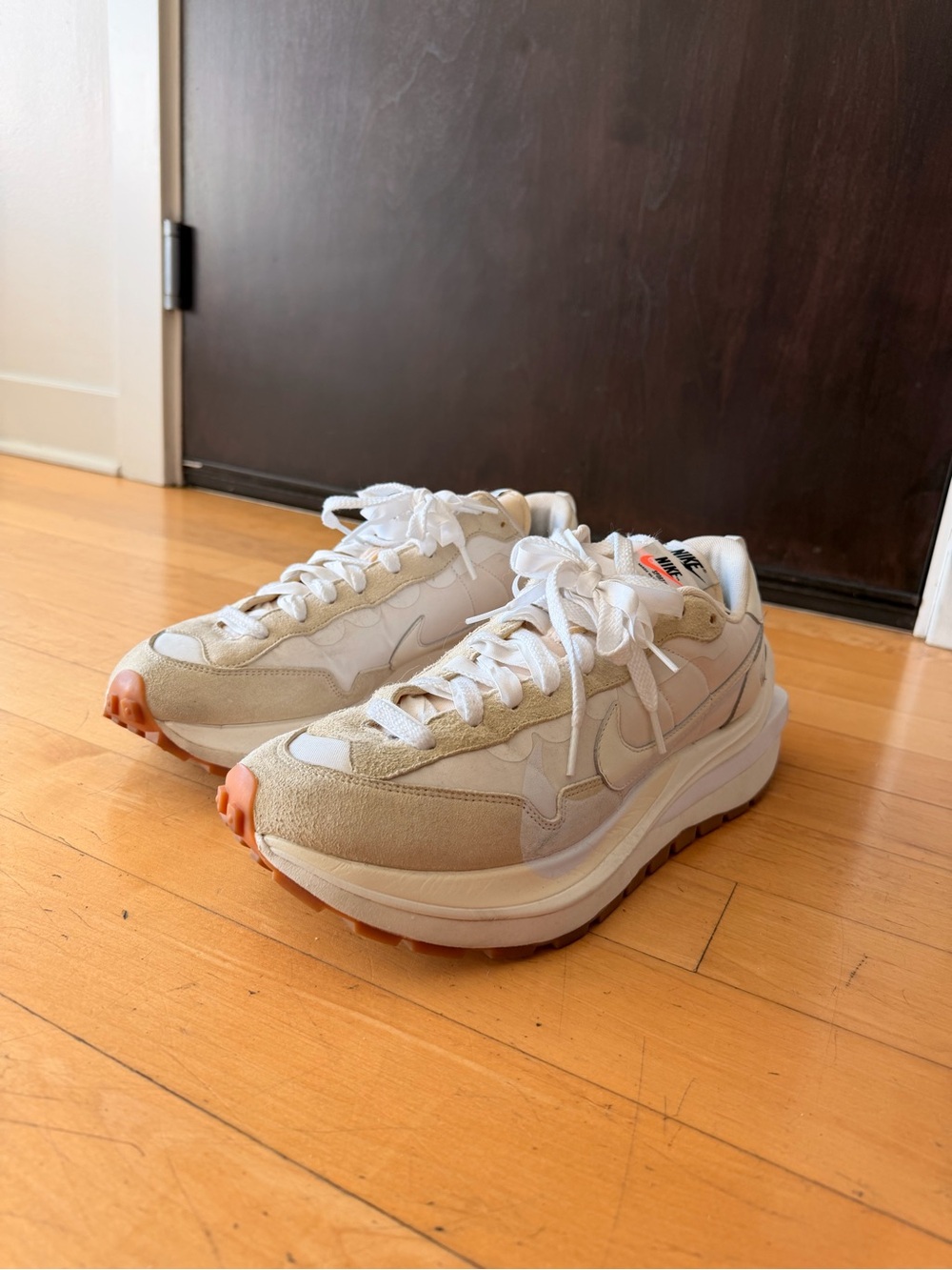 Nike Sacai Vaporwaffle Mens 13 White Sneakers